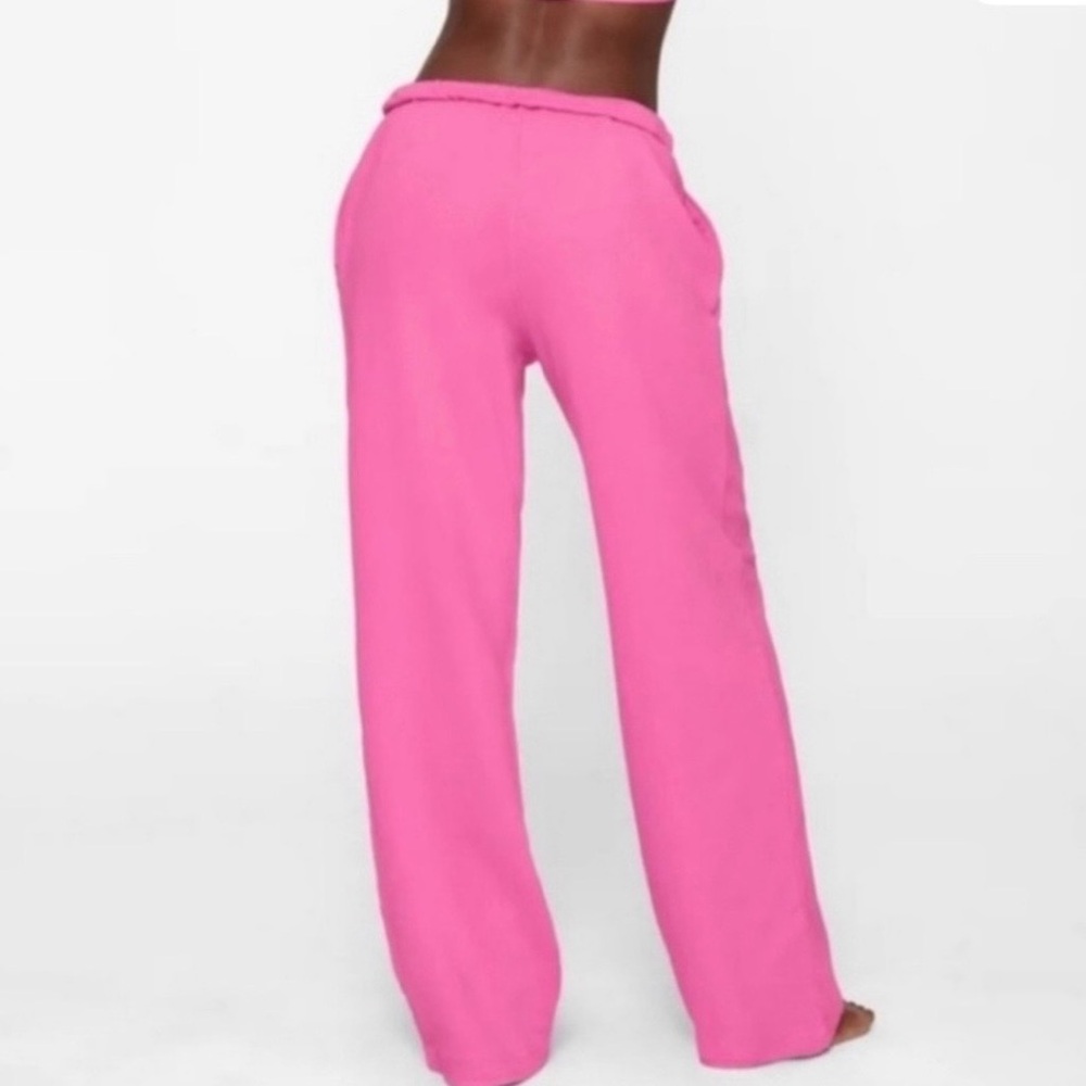 NWT! Skims Drapey French Terry Pant wide leg! Size sm - Picture 2 of 8